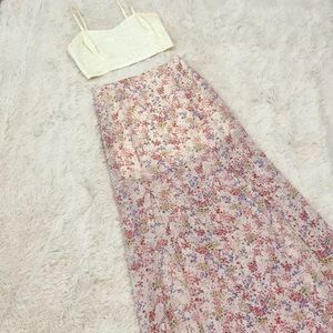 Flower maxi Skirt